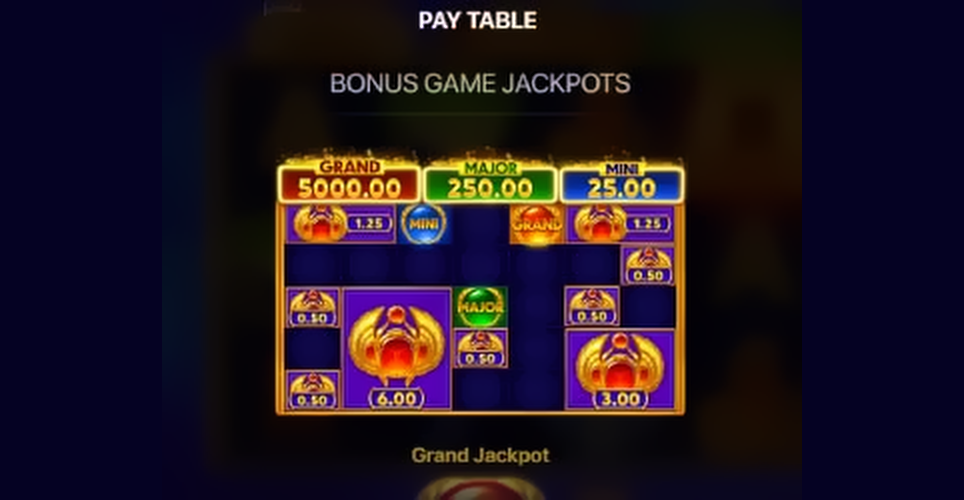 Spirit of Egypt: Hold and Win Bonus Game
